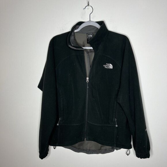 The North Face Jacket Mens Small Windwall Black Fleece Full Zip Outdoor Hiking‎ - Picture 9 of 14
